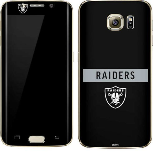 NFL Las Vegas Raiders Black Performance Series Galaxy S7 Edge Skin